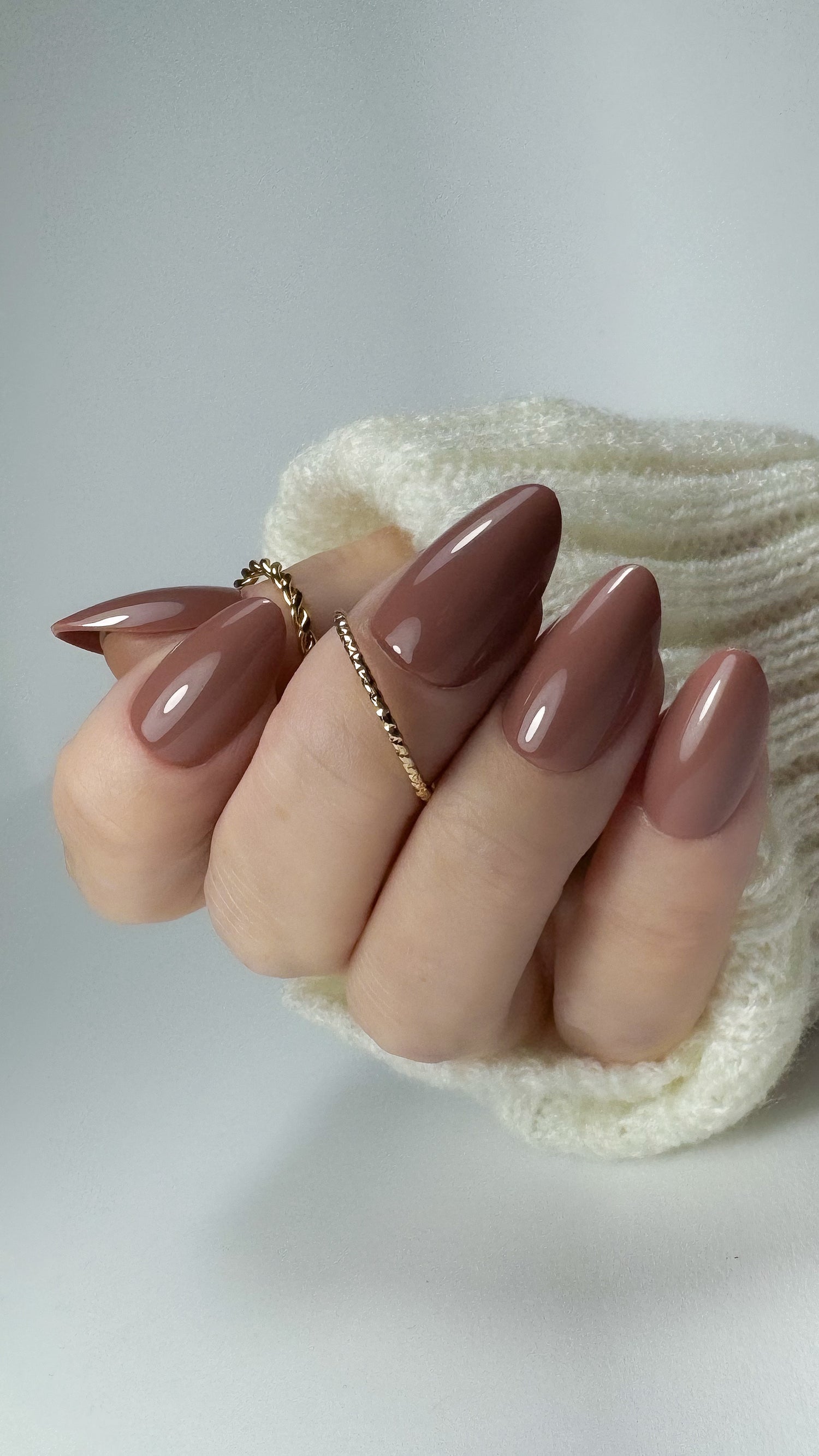 Mocha Blush Press on Negler